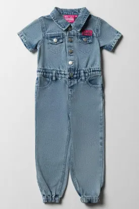 Barbie Denim Boiler Suit Light Blue