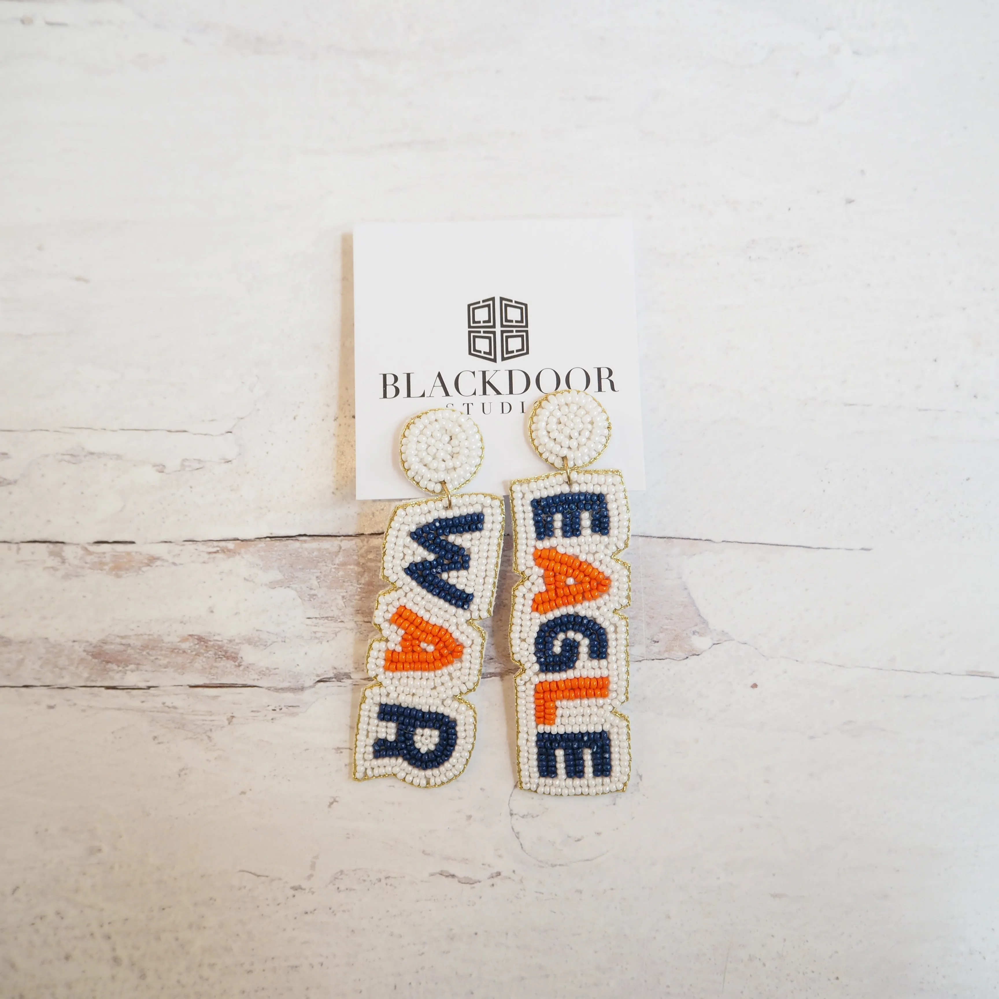 Beaded War Eagle Earrings~SALE