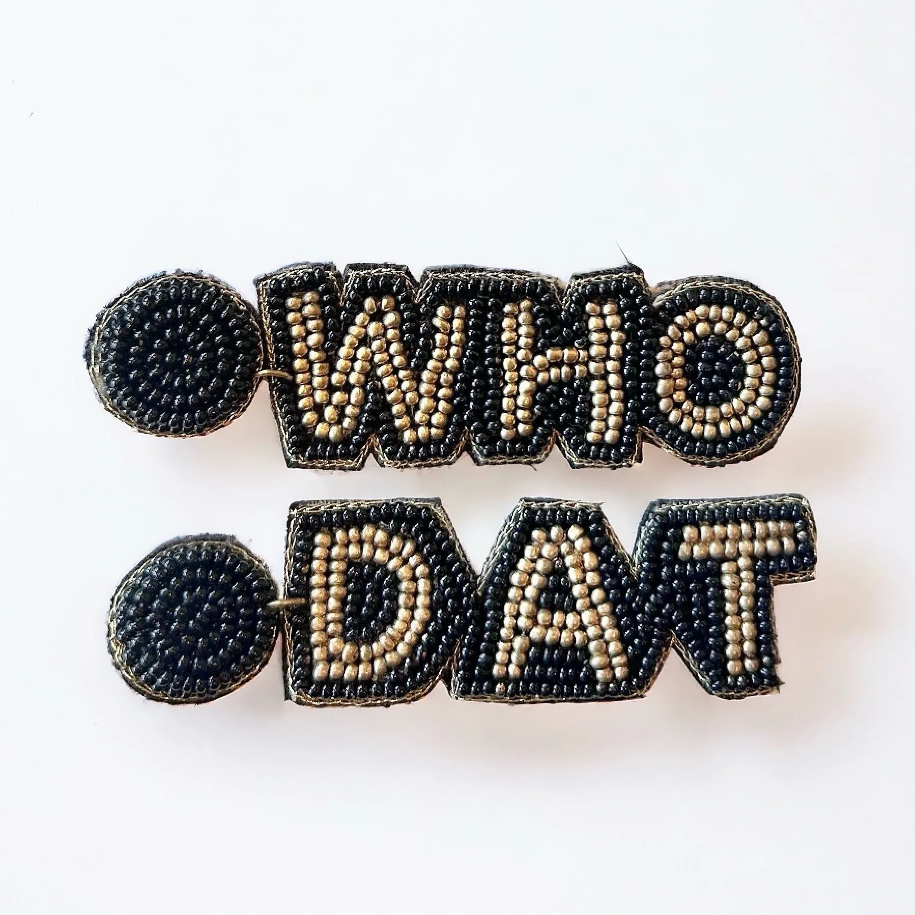 Beaded Who Dat Earrings~SALE