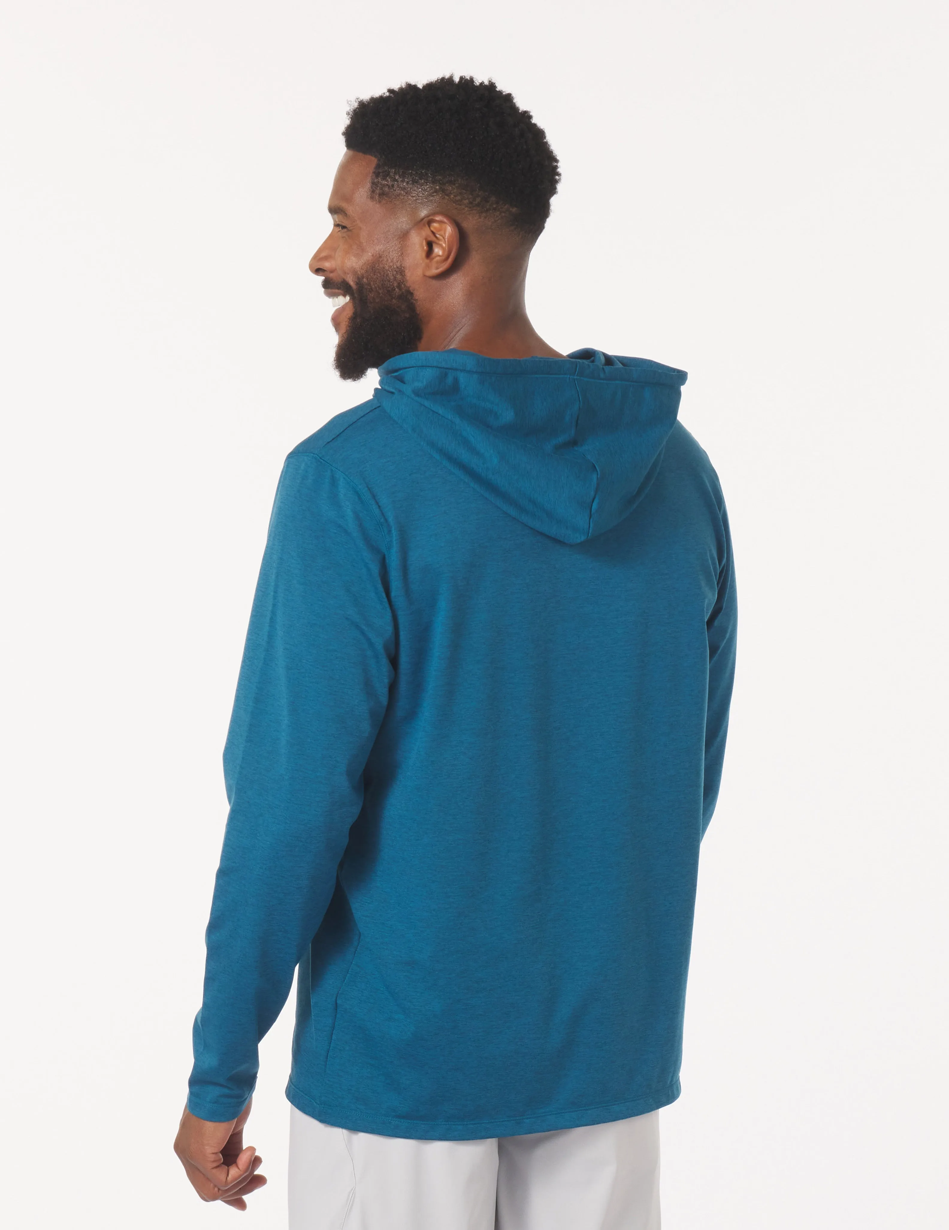 Bedford Hoodie: Moroccan Blue Marble