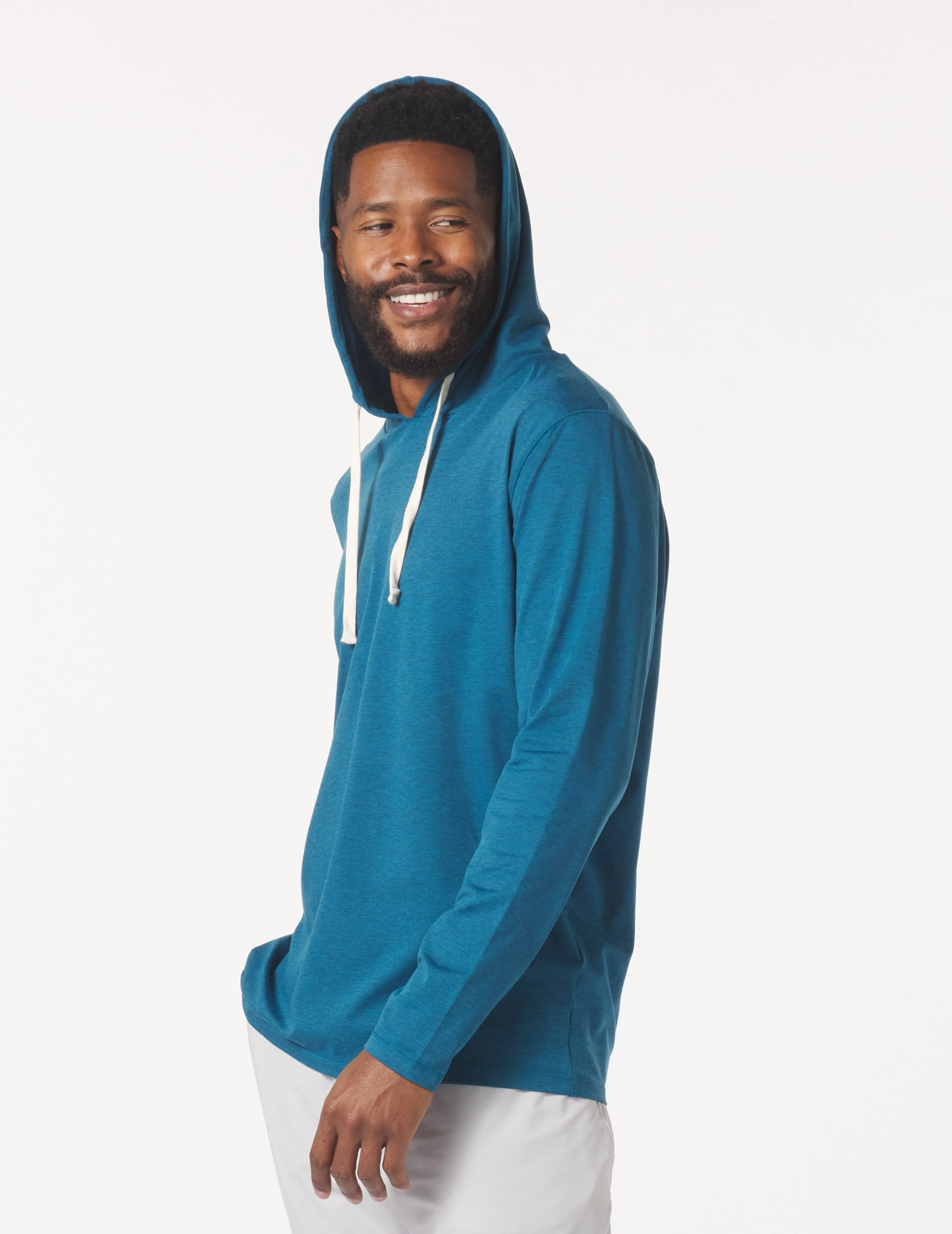 Bedford Hoodie: Moroccan Blue Marble