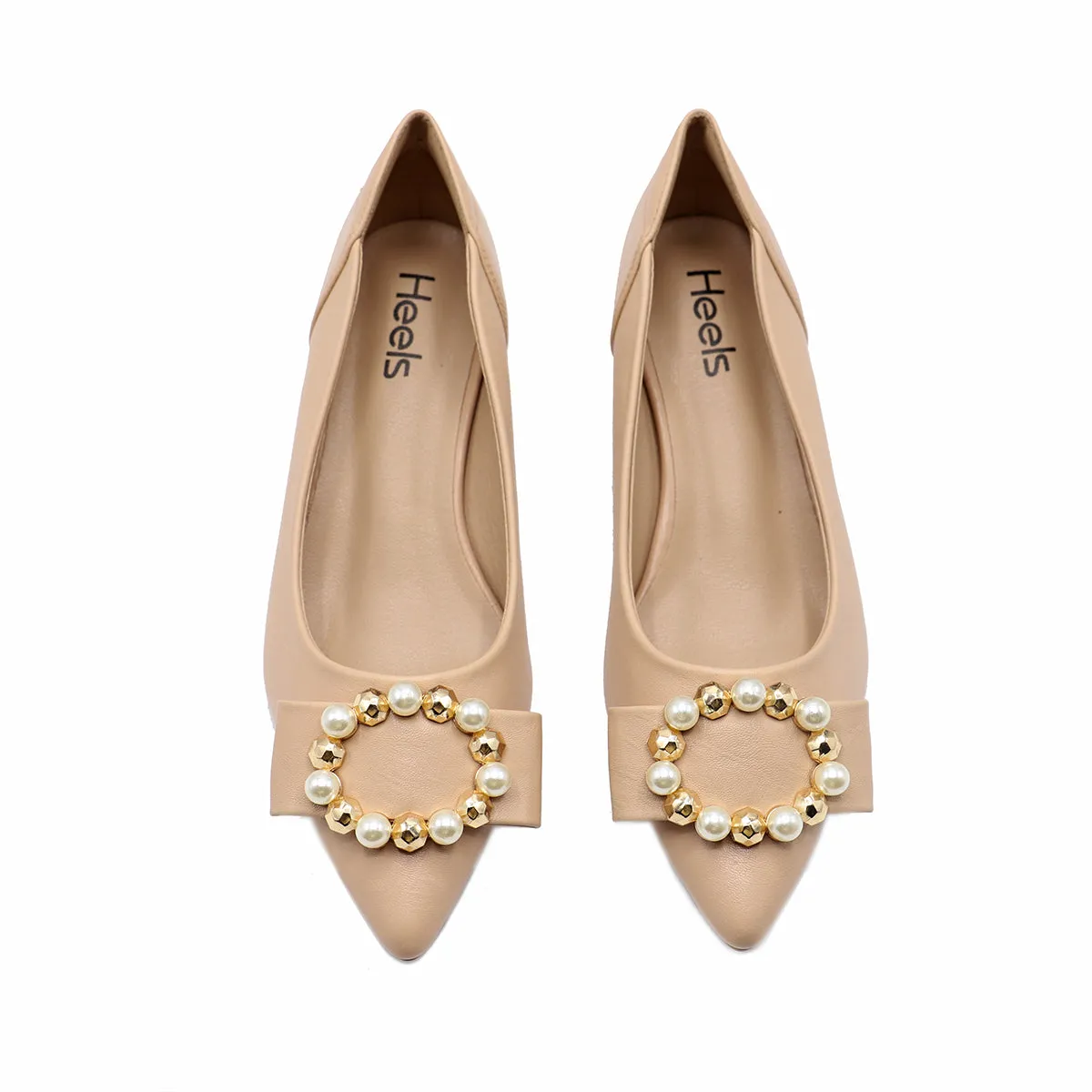 Beige Formal Court Shoes 085471