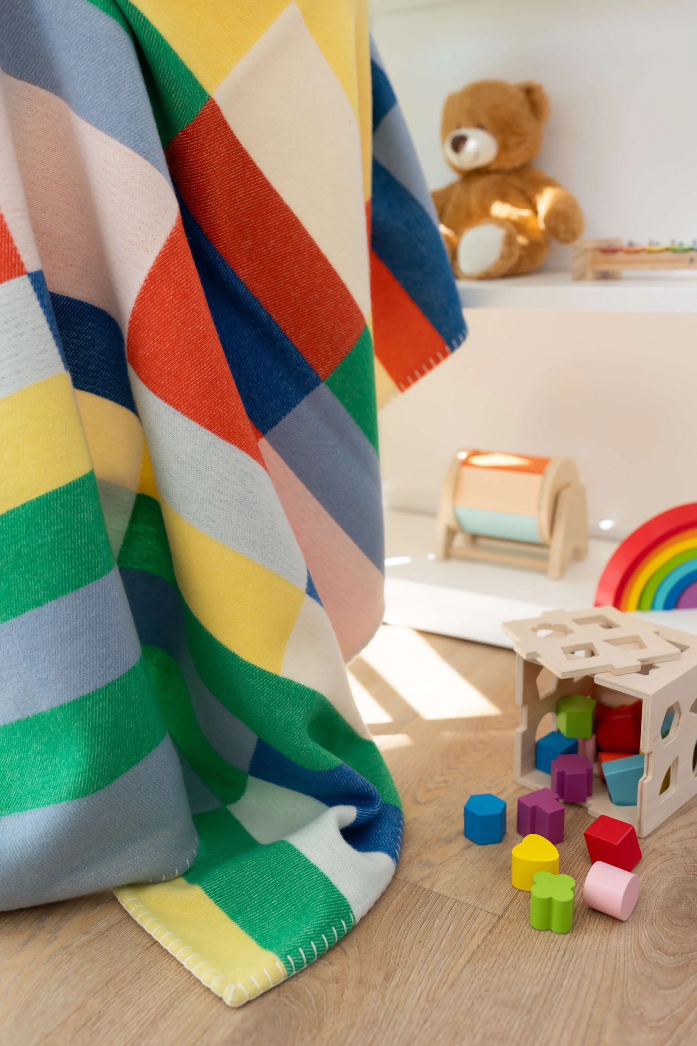 'Block Stripe' Children's Blanket