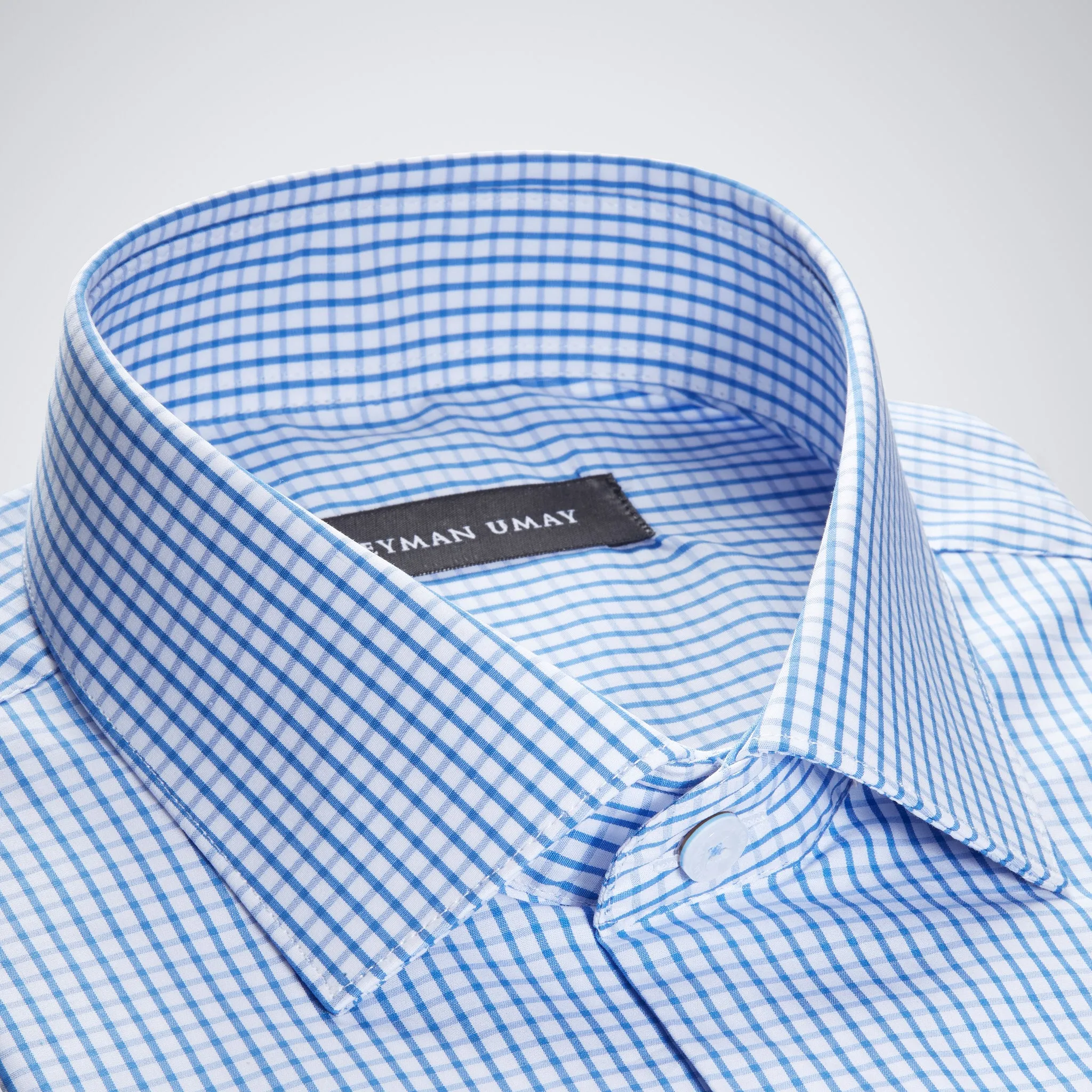 Blue Check Cotton Shirt