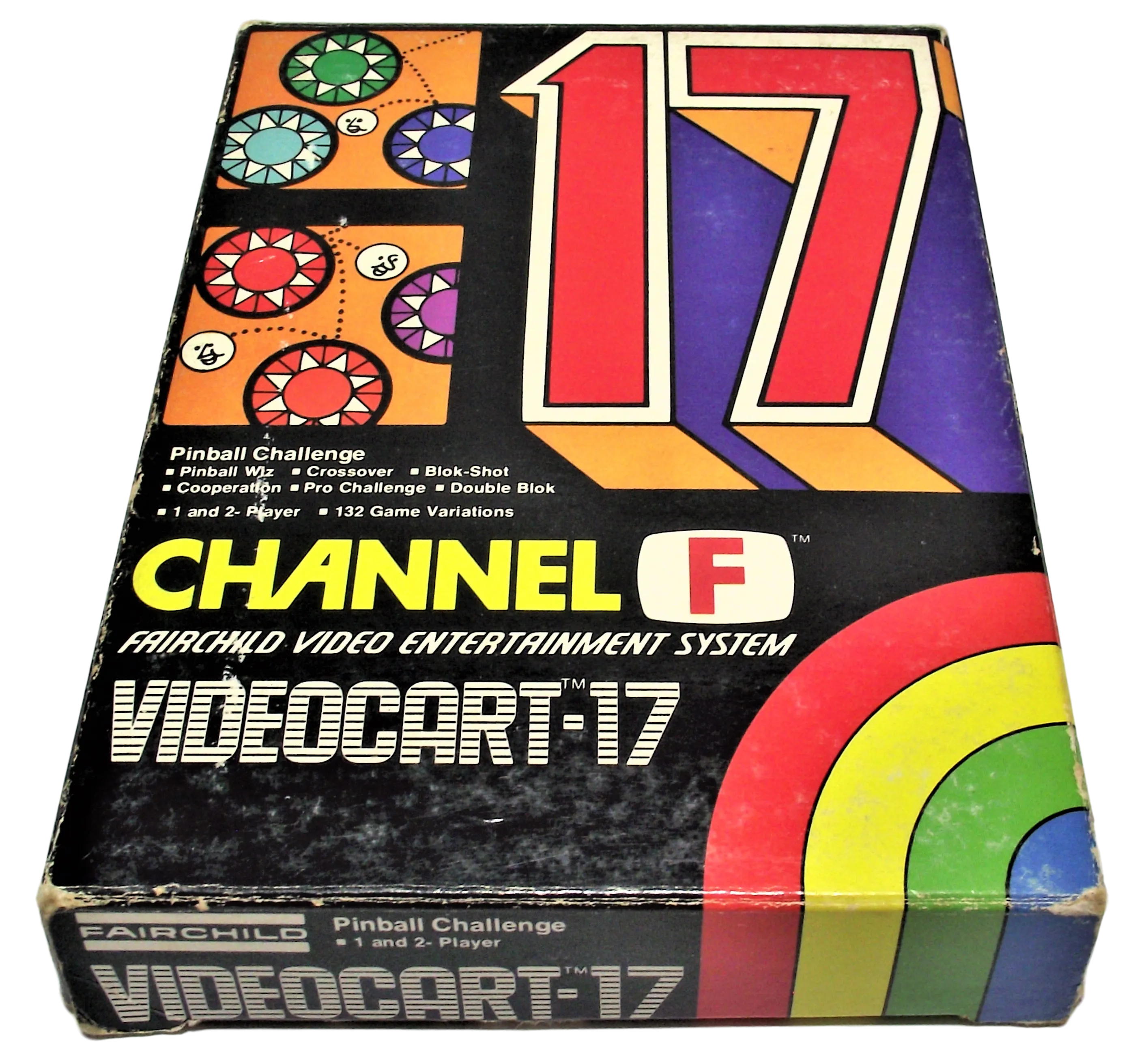 Boxed Channel F Videocart Fairchild Video Entertainment System 17 Pinball Challenge