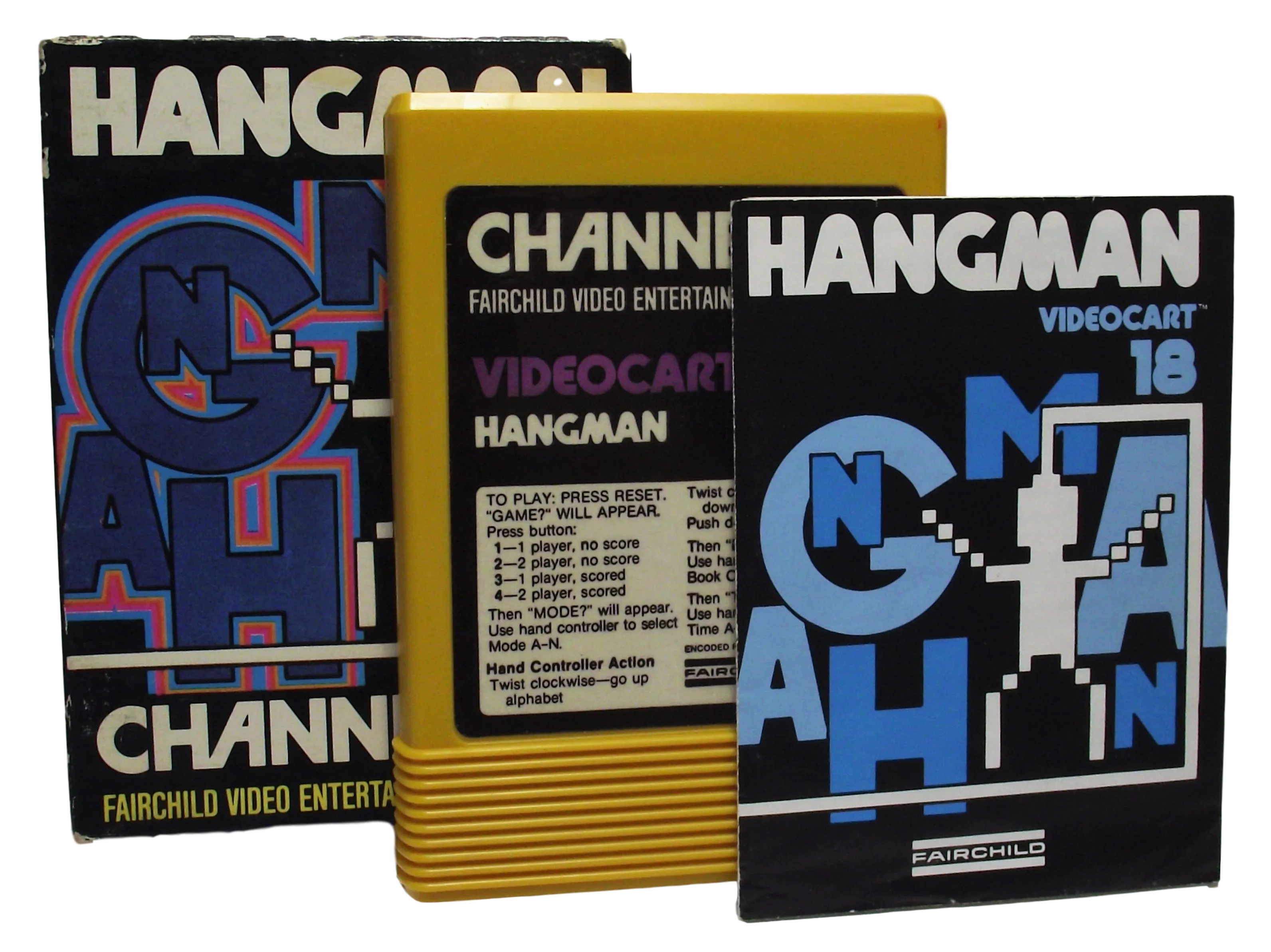 Boxed Channel F Videocart Fairchild Video Entertainment System 18 Hangman