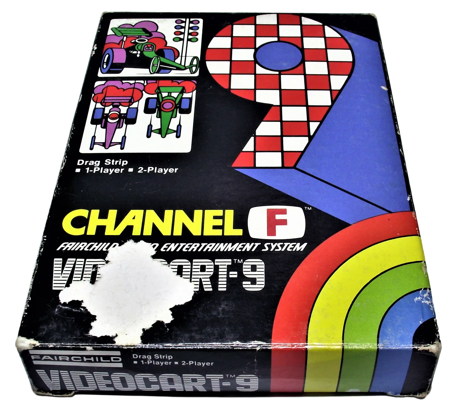 Boxed Channel F Videocart Fairchild Video Entertainment System 9 Drag Strip