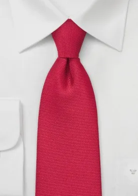 Bright Red MicroTexture Necktie