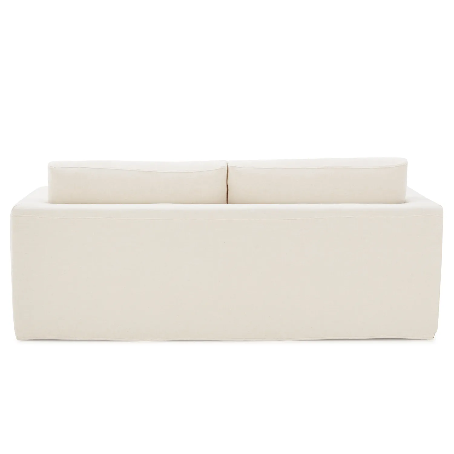 Bungalow 84" Cream Linen Slipcover Sofa