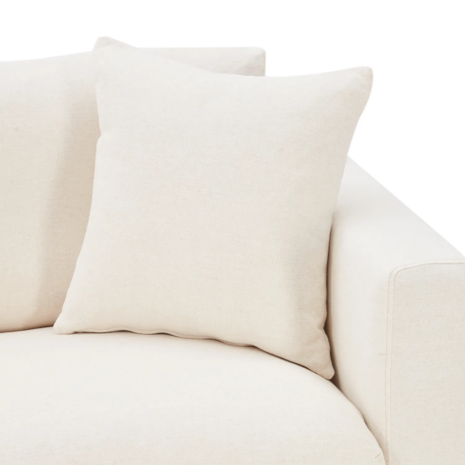 Bungalow 84" Cream Linen Slipcover Sofa