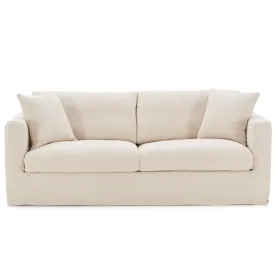 Bungalow 84" Desert Linen Slipcover Sofa