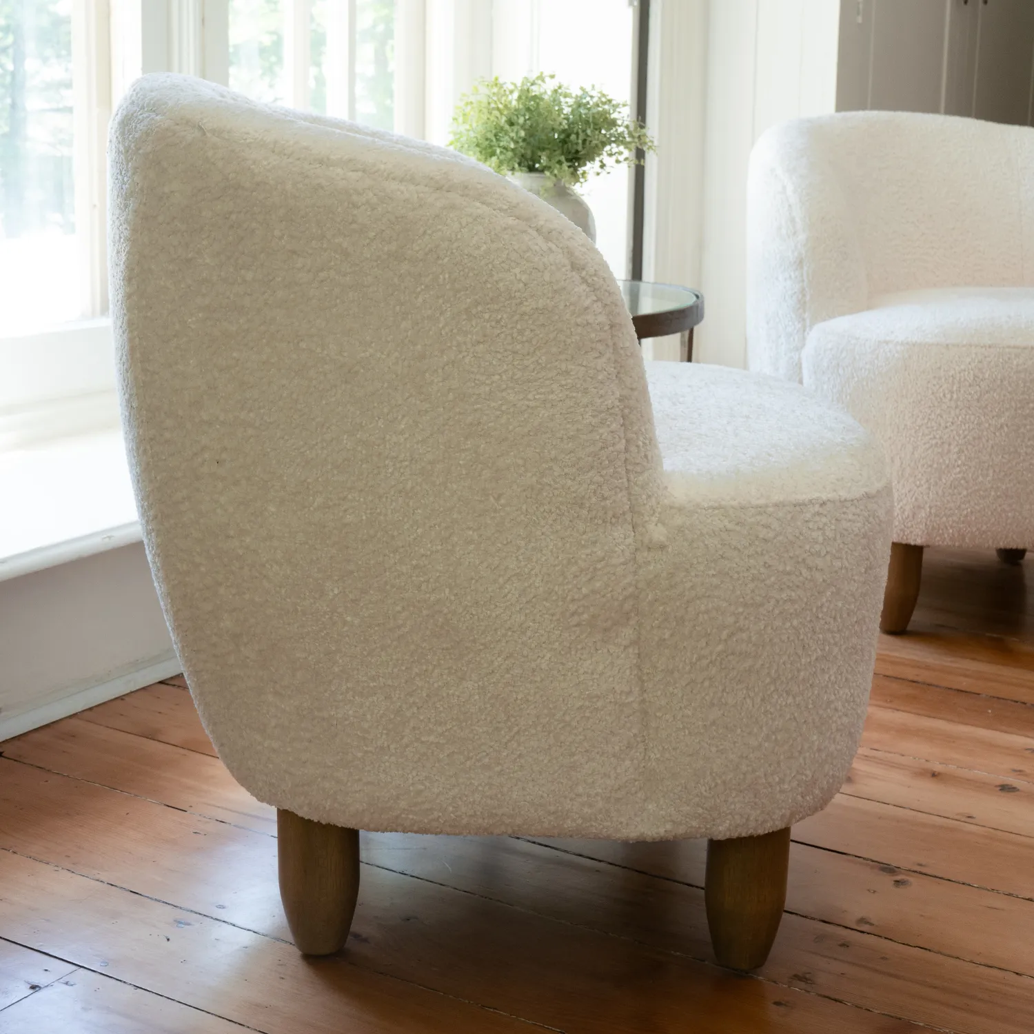 Burrow Chenille Sherpa Lounge Chair