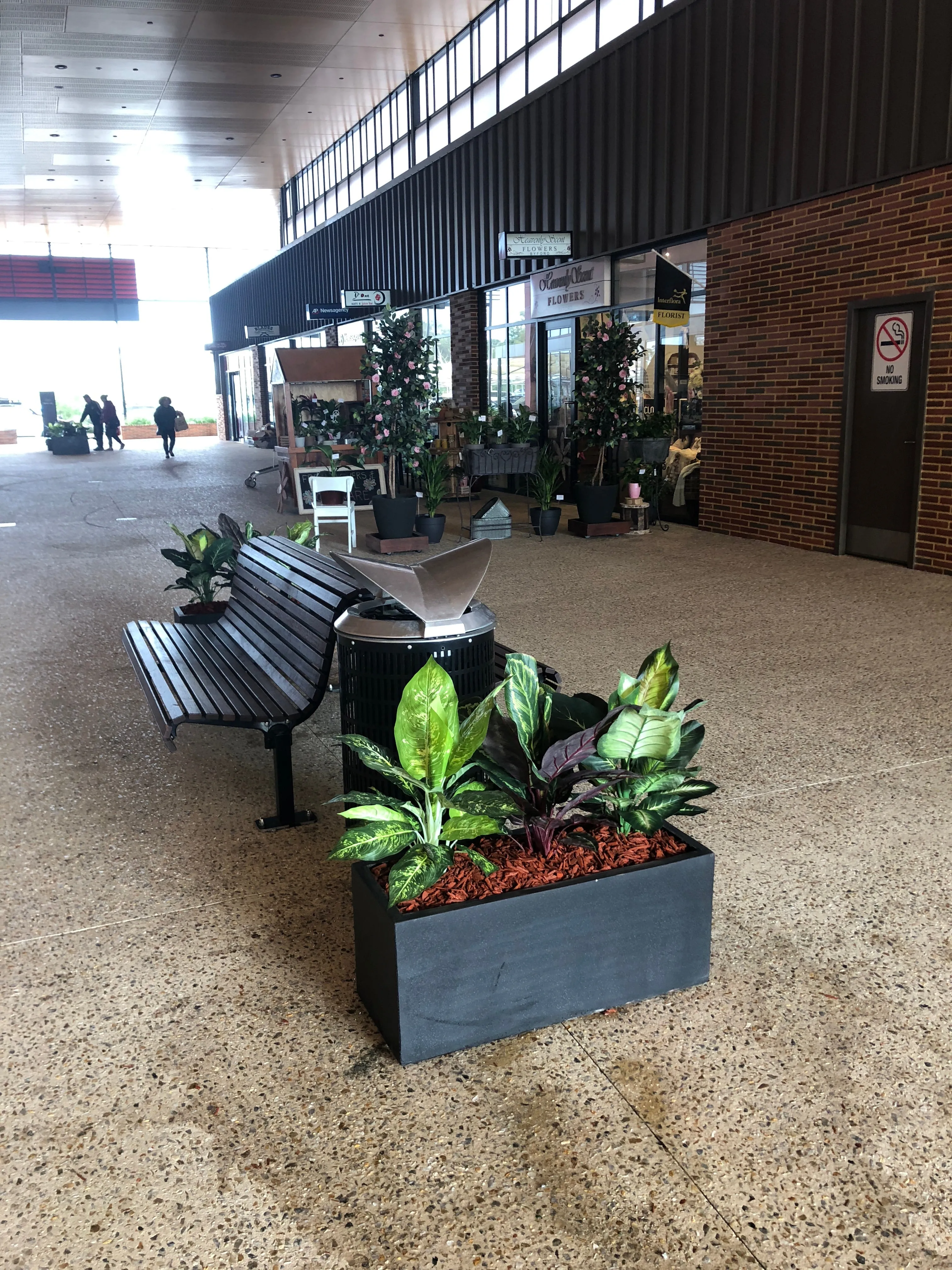 Byford Village Shopping Centre - Supply Artificial Plants in Planter Boxes