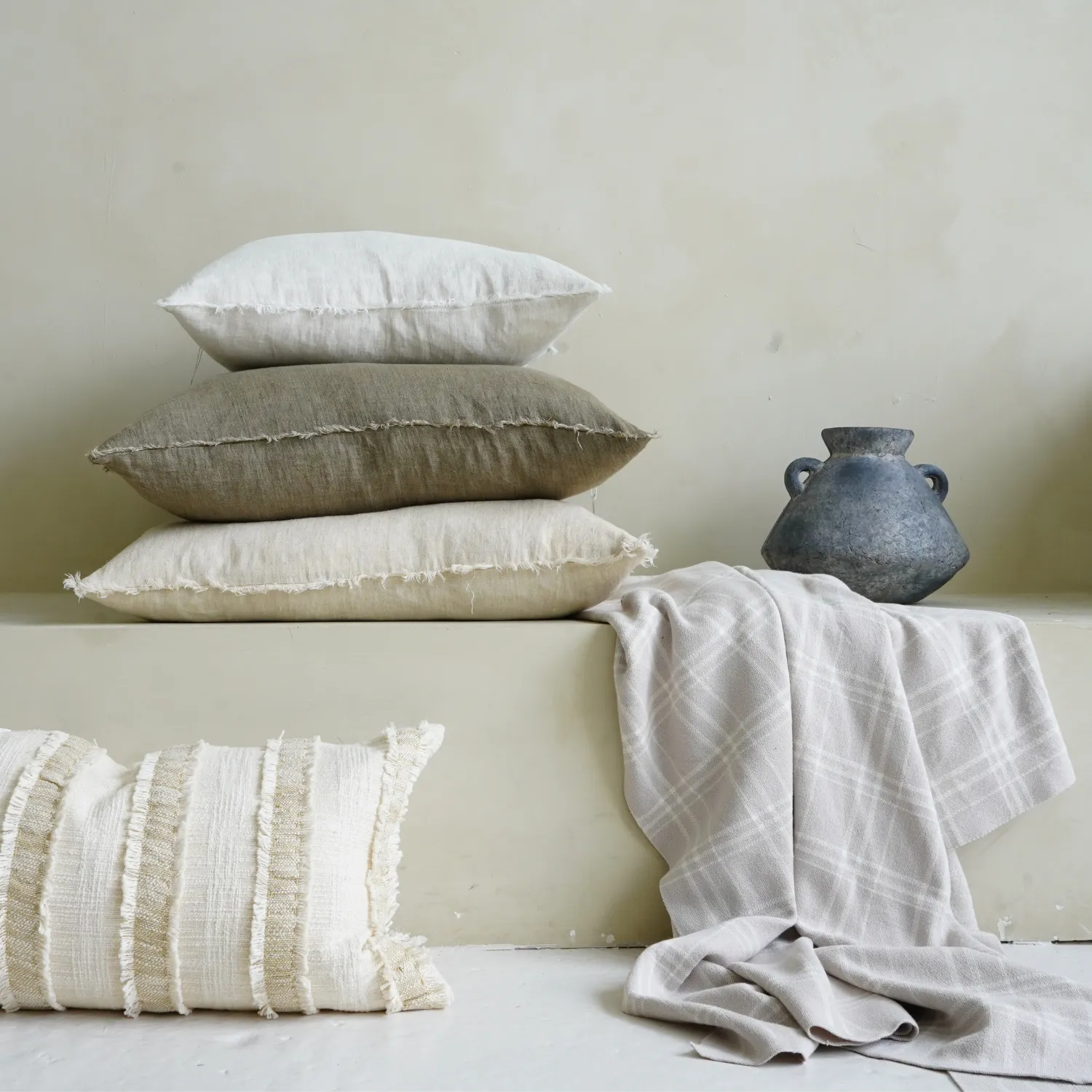 Cambri Chambray Linen Pillow