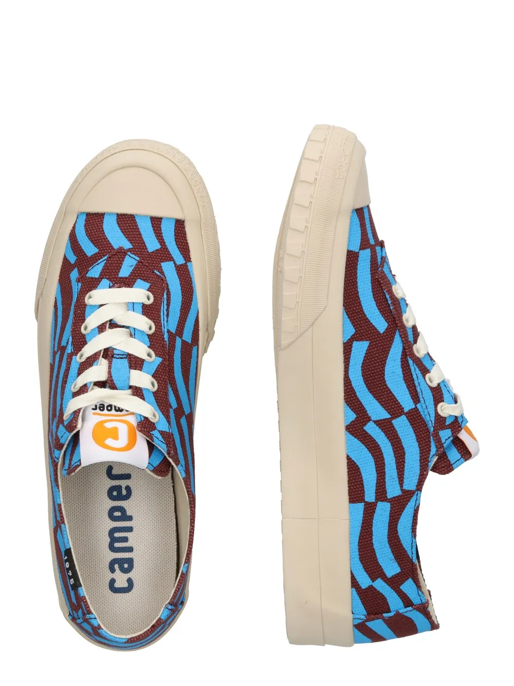 Camper Camaleon 1975 sneakers, blue/burgundy