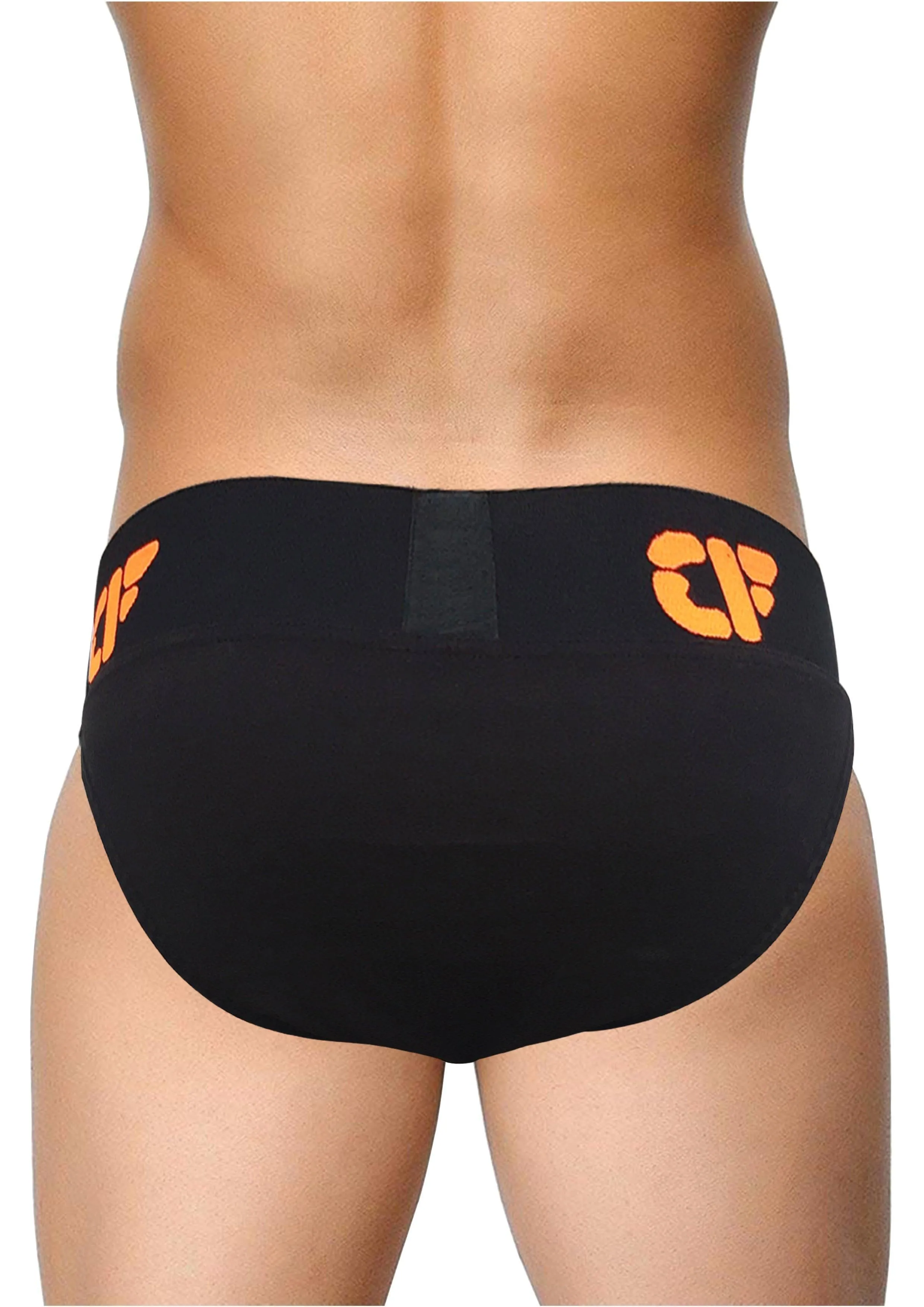 Champs fighter Back Cover Speed Orange Gym Cotton Supporter