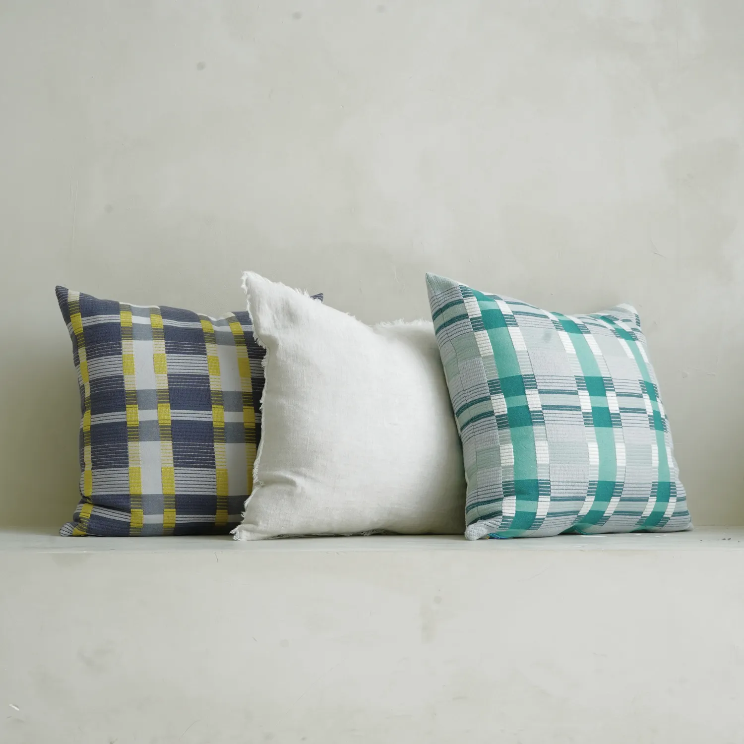 Checkered Grey Toss Cushion