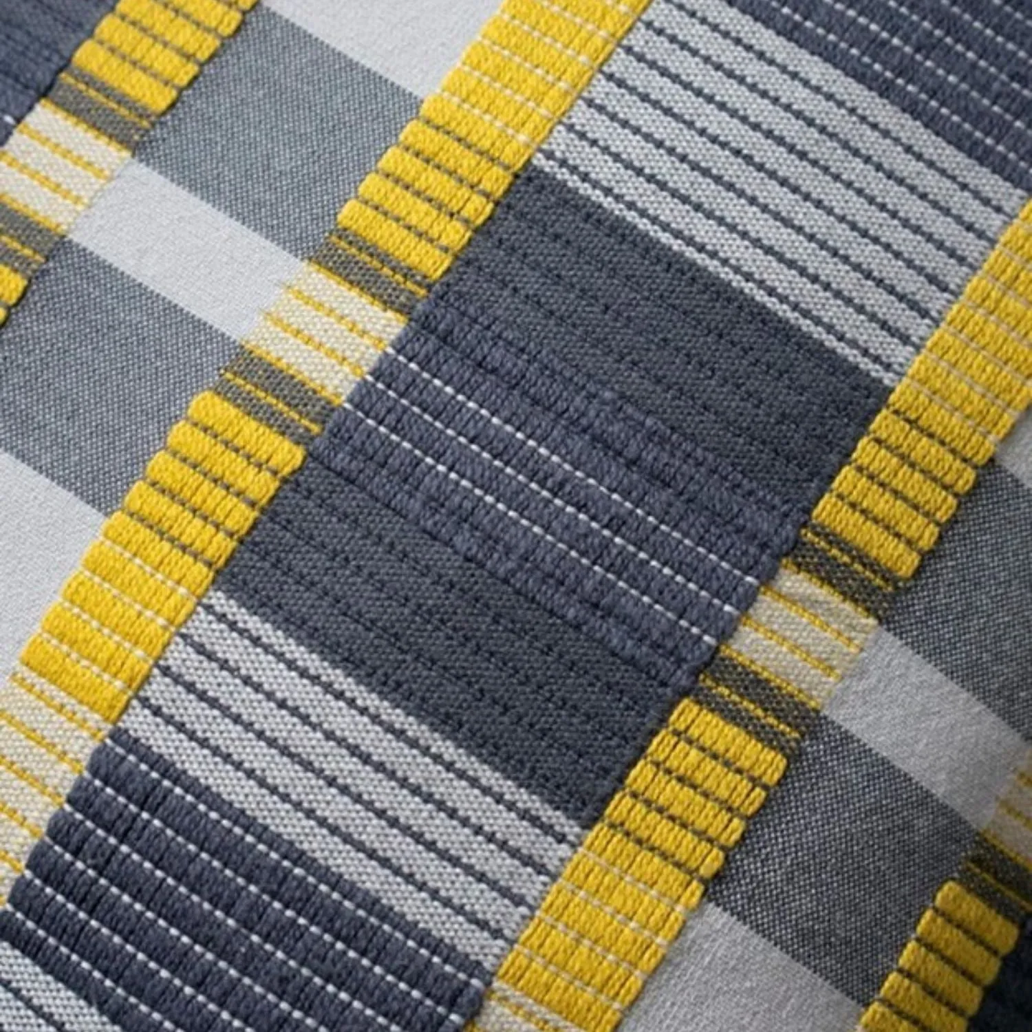 Checkered Grey Toss Cushion