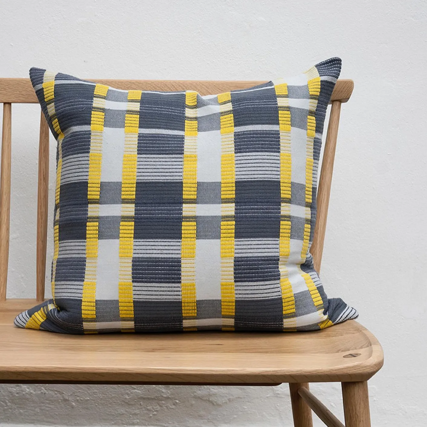 Checkered Grey Toss Cushion