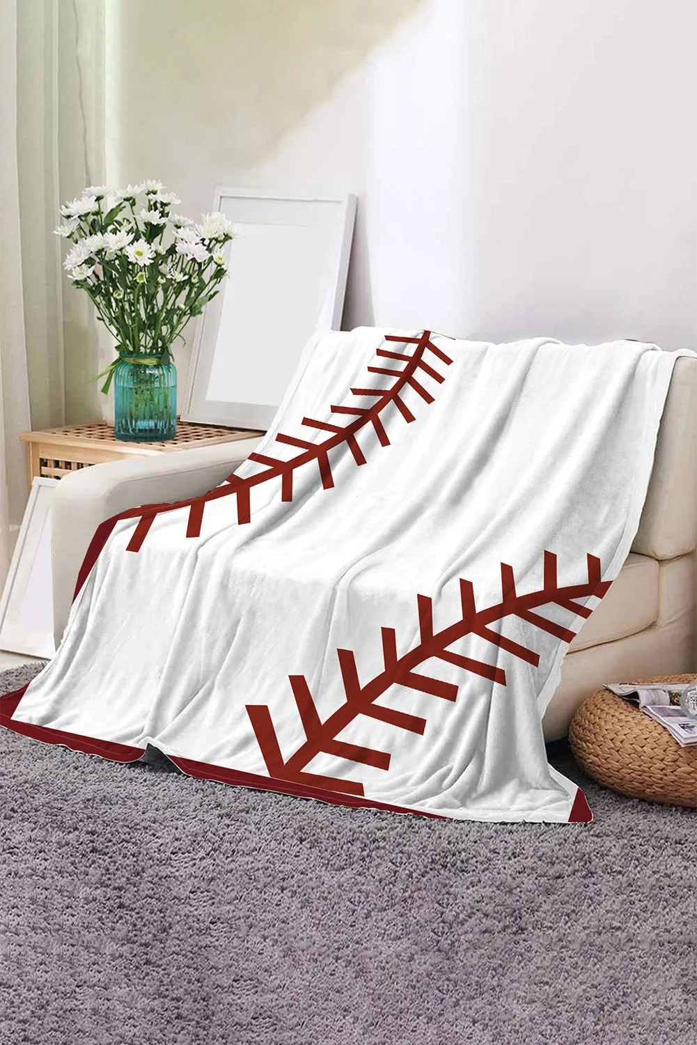 Chestnut Ball Game Fashion Fleece Blanket 130*150cm