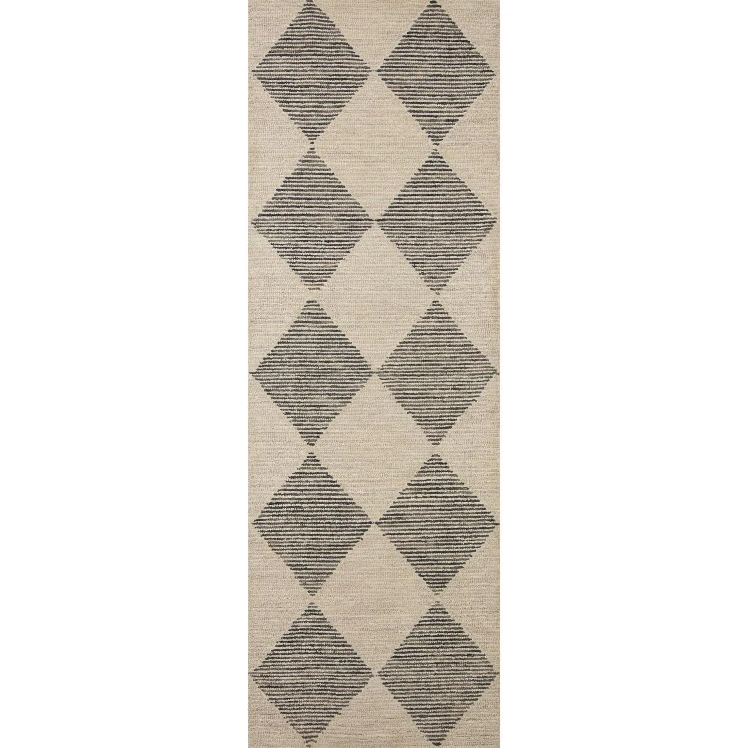 Chris Loves Julia x Loloi Francis Beige & Charcoal Rug