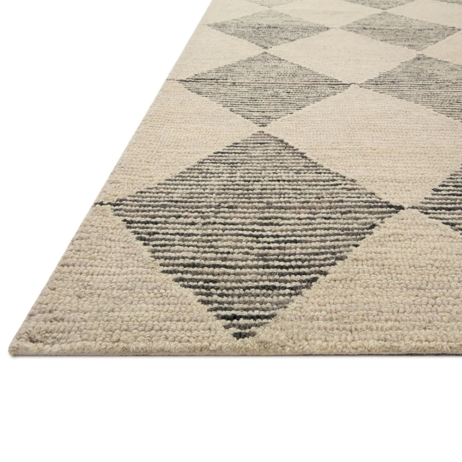 Chris Loves Julia x Loloi Francis Beige & Charcoal Rug