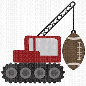 Construction Football Crimson