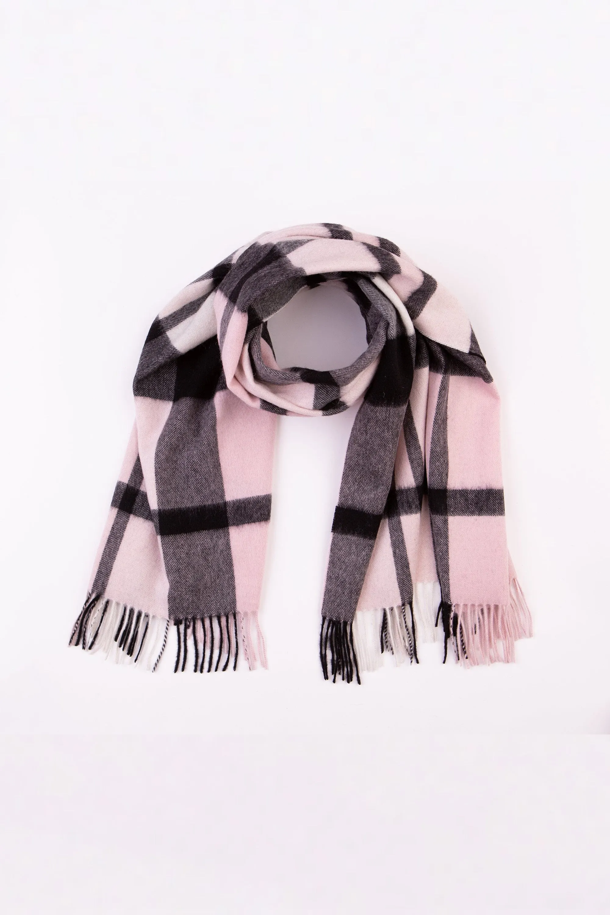 Contemporary Exploded Thompson Lambswool Stole - Baby Pink