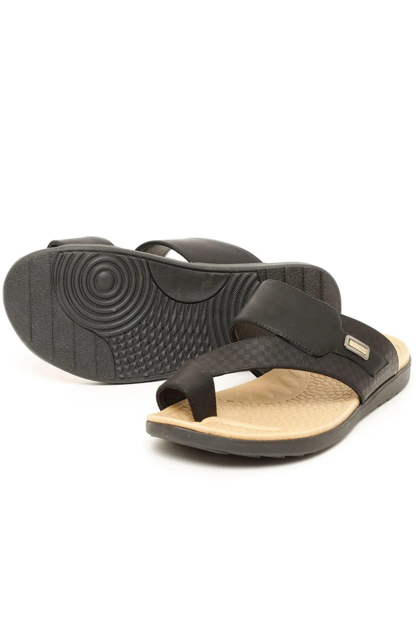 CORADO MEN'S SLIPPERS IN BLACK CR12