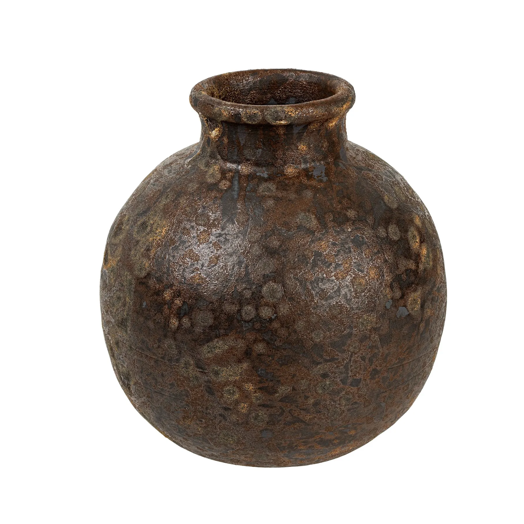 Dark Oxi Stoned Vase