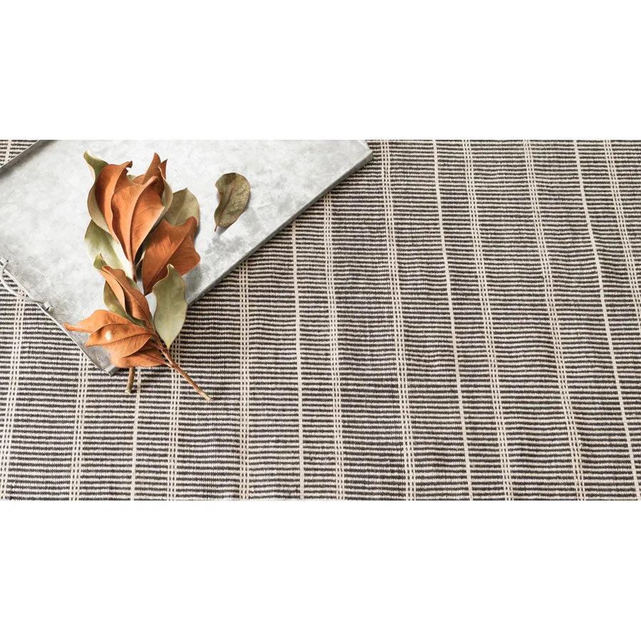 Dash & Albert Samson Black Indoor/Outdoor Rug