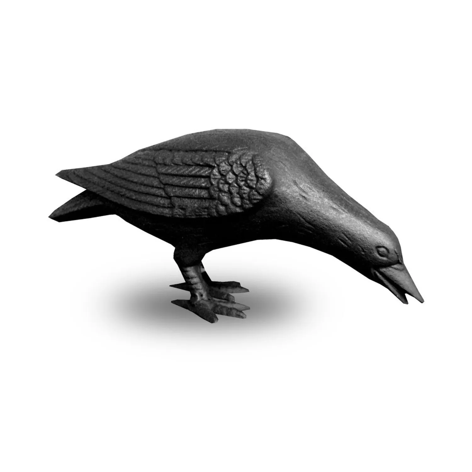 Decorative Onyx Crow Statue