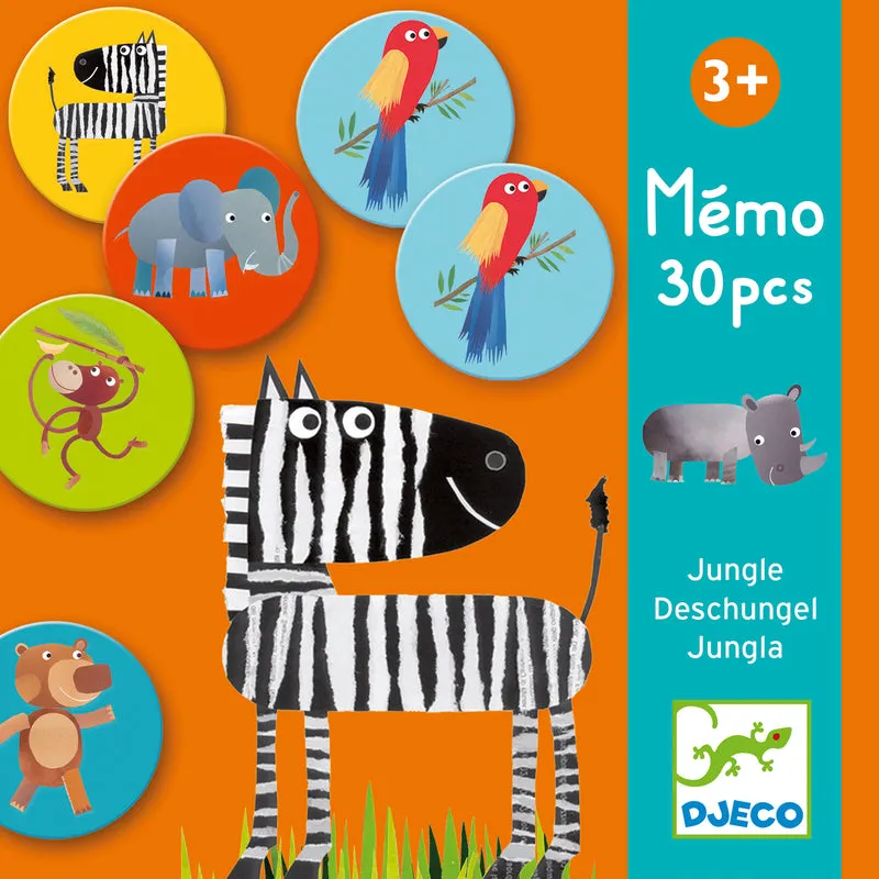 Djeco 30 Pce Memory Game - Jungle