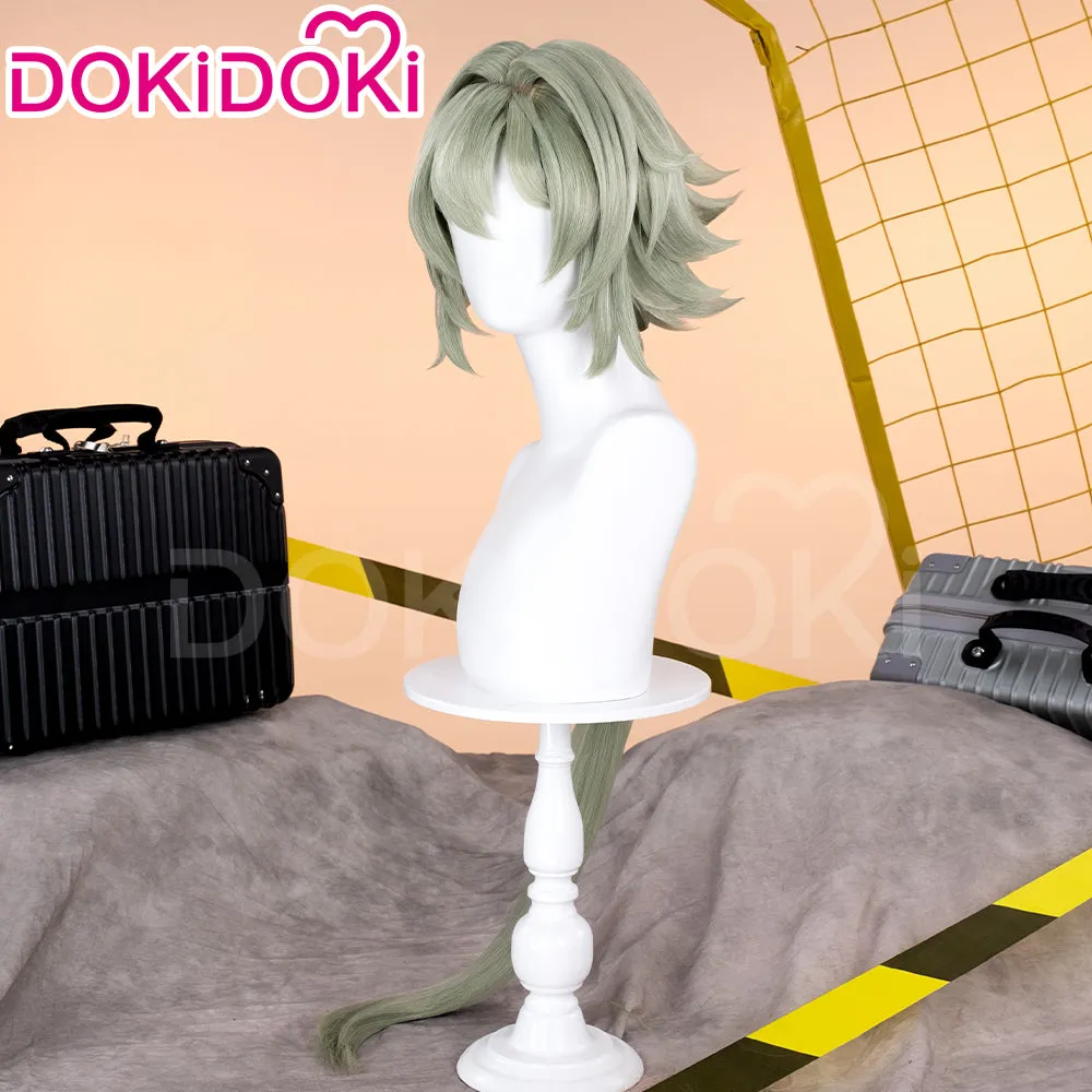 DokiDoki Game Zenless Zone Zero Cosplay Caesar King Wig Long Straight Green Hair ZZZ