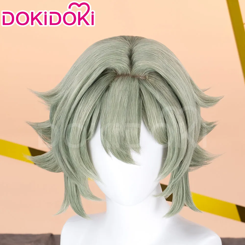 DokiDoki Game Zenless Zone Zero Cosplay Caesar King Wig Long Straight Green Hair ZZZ