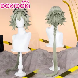 DokiDoki Game Zenless Zone Zero Cosplay Caesar King Wig Long Straight Green Hair ZZZ