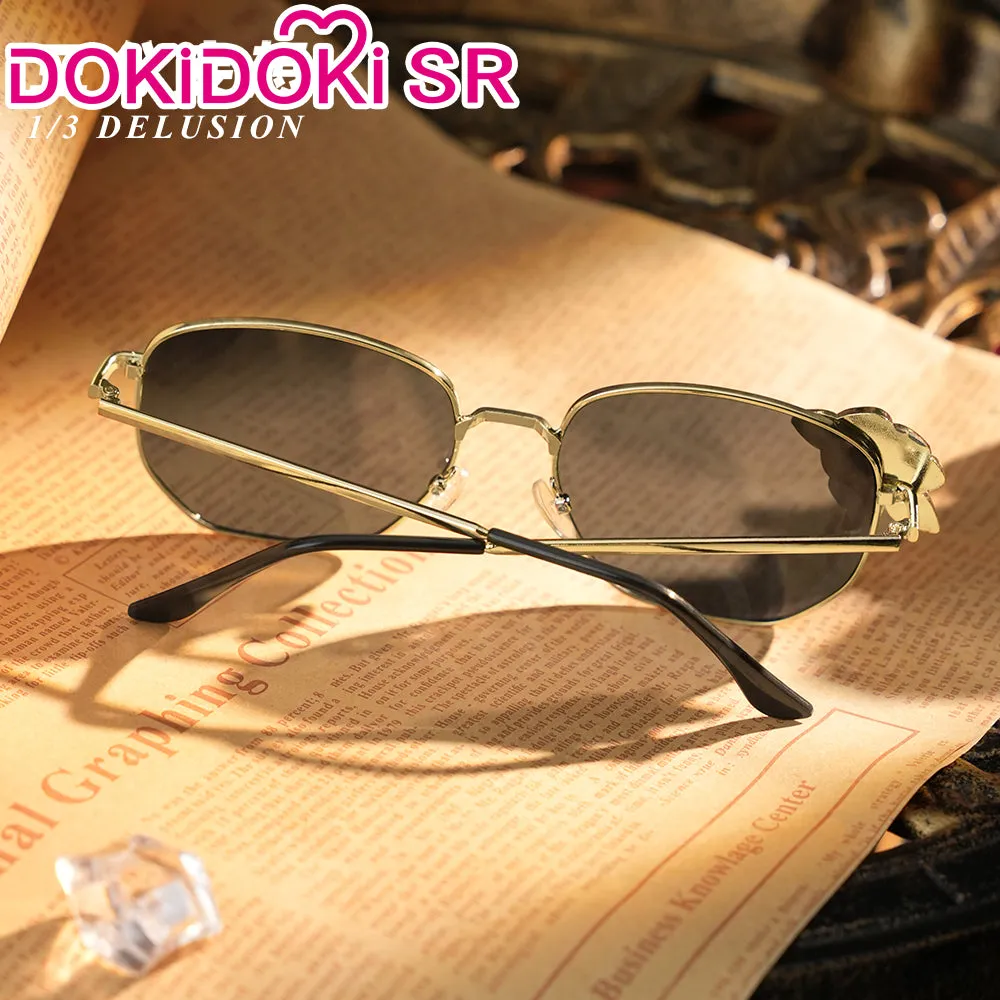 DokiDoki-SR Game Genshin Impact Cosplay Fontaine Navia Cosplay Metal Ver. Sunglasses Glasses