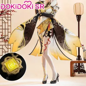 DokiDoki-SR Game Genshin Impact Cosplay Ning Guang Costume NingGuang