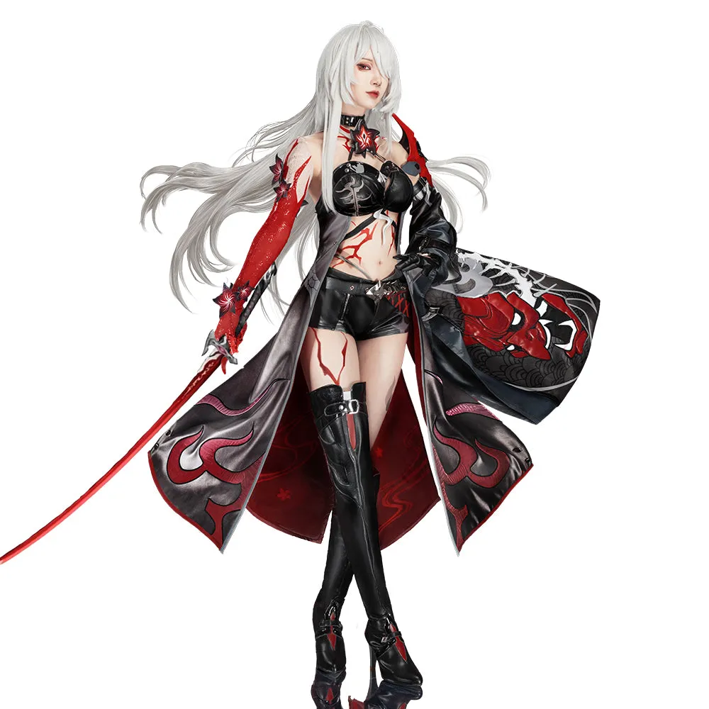 DokiDoki-SR Game Honkai: Star Rail Cosplay Acheron Costume White Hair Ver.