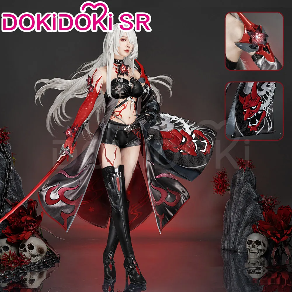 DokiDoki-SR Game Honkai: Star Rail Cosplay Acheron Costume White Hair Ver.