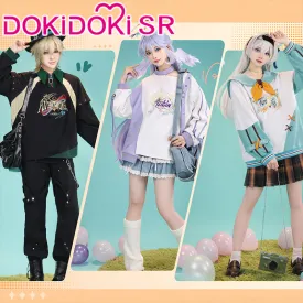 DokiDoki-SR Game Honkai: Star Rail Cosplay Costume Aventurine / Robin / Firefly Autumn Shirt Doujin Casual Wear Shajin