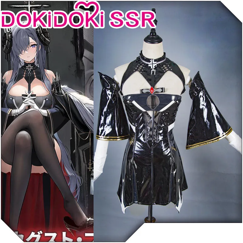 DokiDoki-SSR Game Azur Lane Impact KMS August von Parseval Cosplay Costume