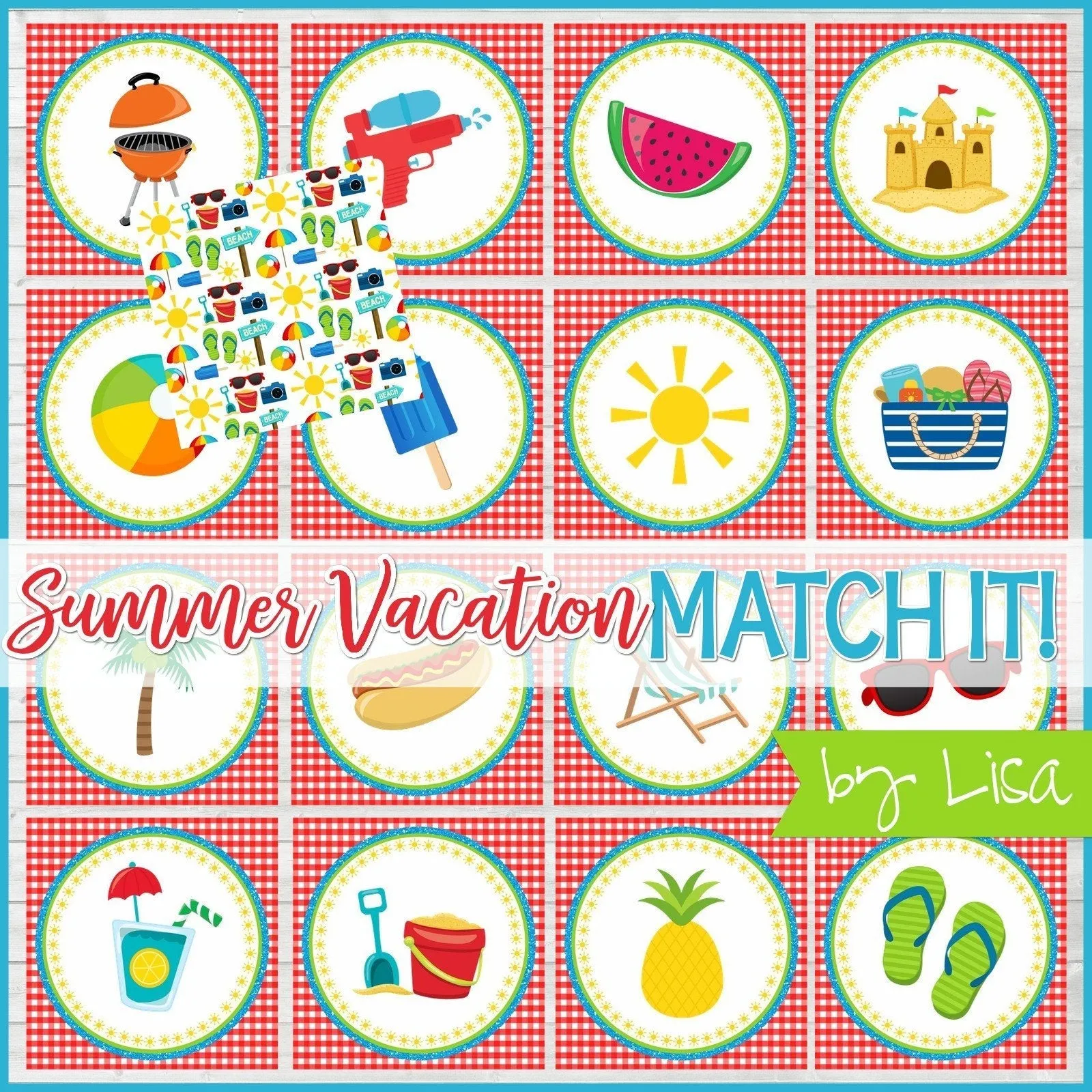 DOMINOES Game {Summer Edition} PRINTABLE