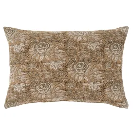 Duo Floret Kidney Reversible Toss Pillow