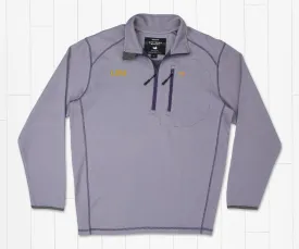 Endzone Stripe Performance Pullover - LSU