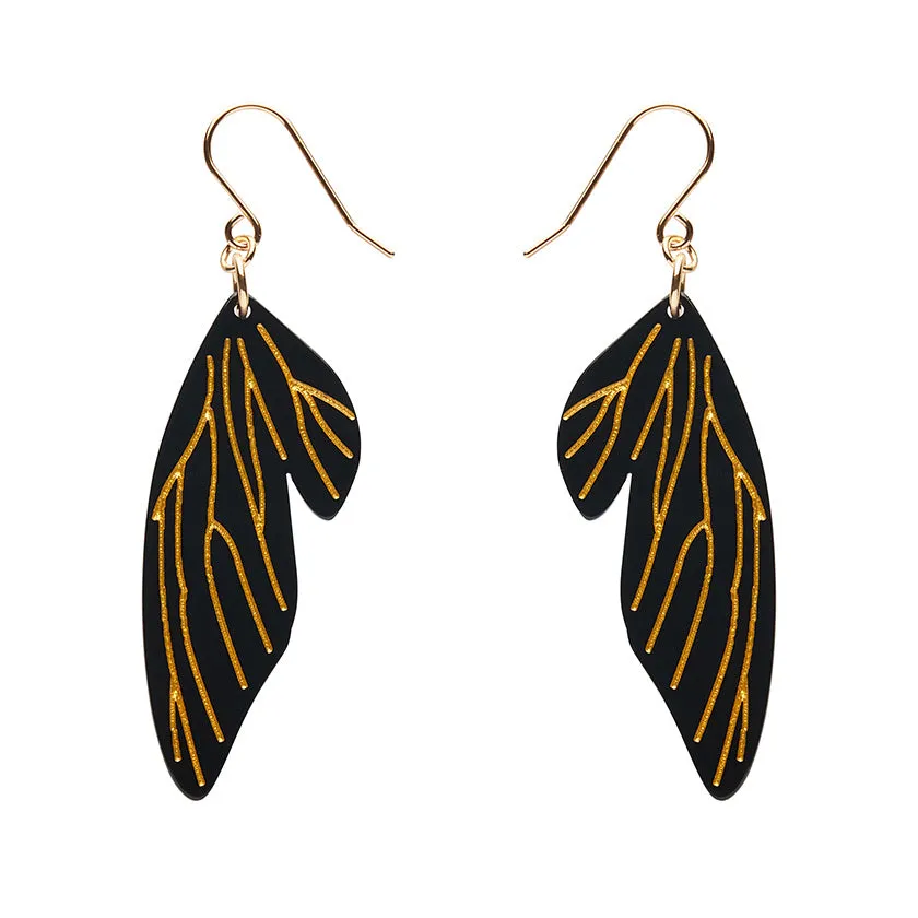 Fairy Wings Drop Earrings by Erstwilder in Multiple Colors