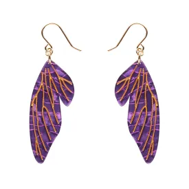 Fairy Wings Drop Earrings by Erstwilder in Multiple Colors