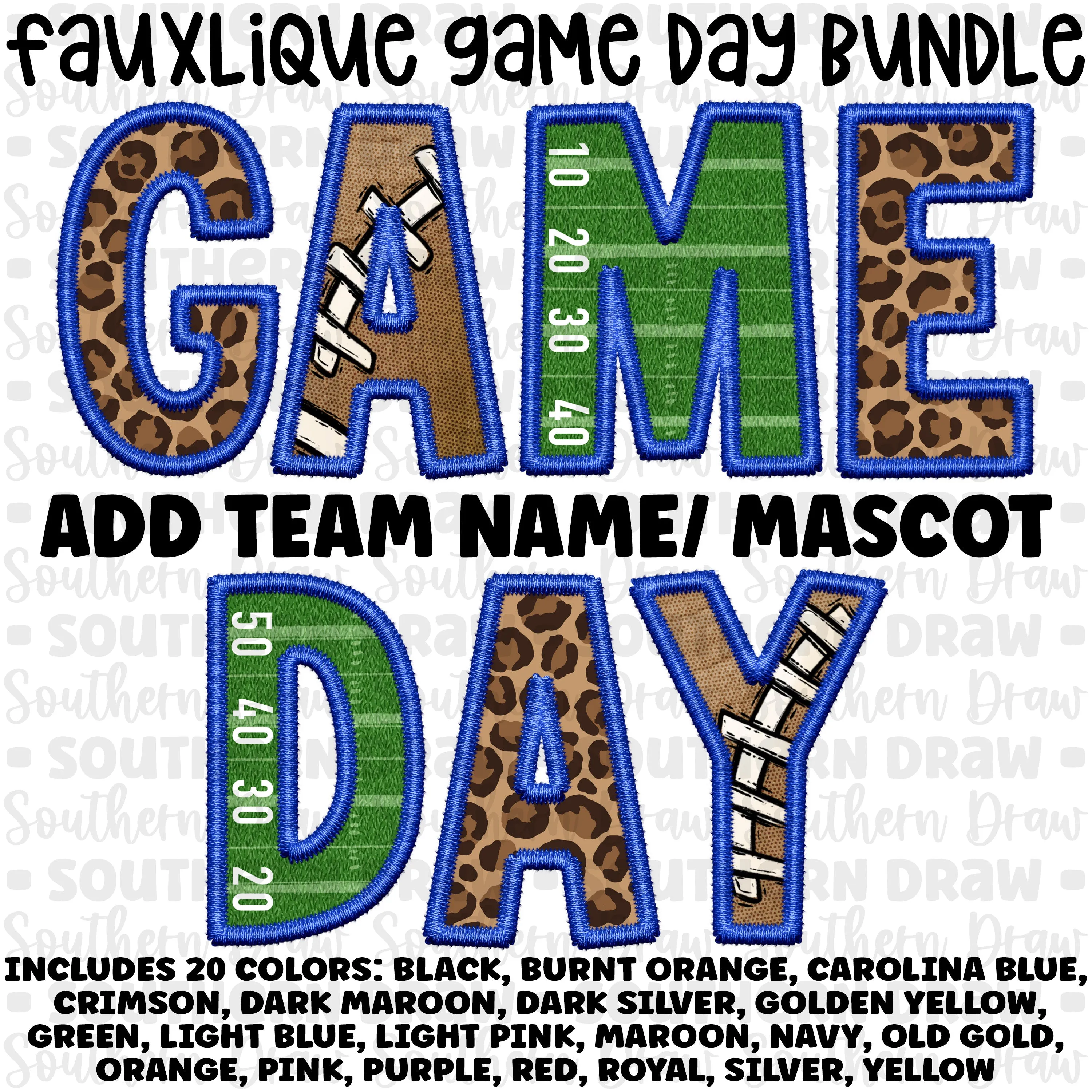 Fauxlique Leopard Game Day Bundle- 20 colors