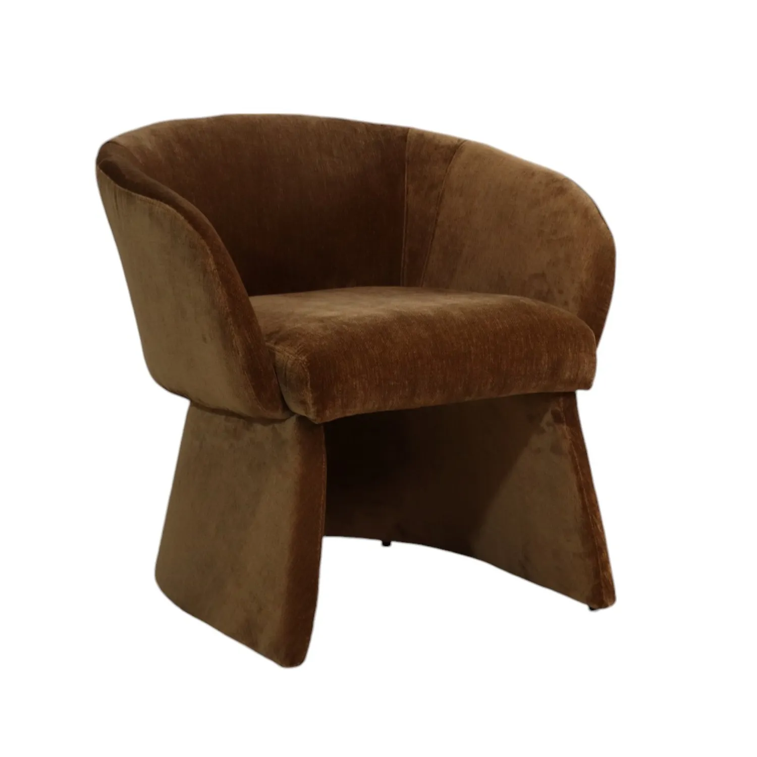 Fergus Velour Bronze Lounge Chair