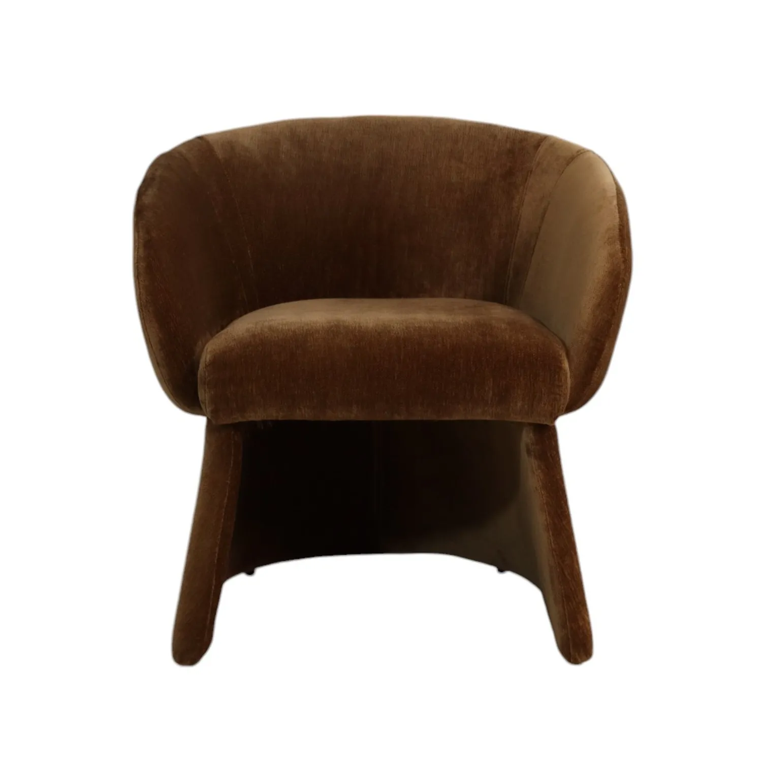 Fergus Velour Bronze Lounge Chair